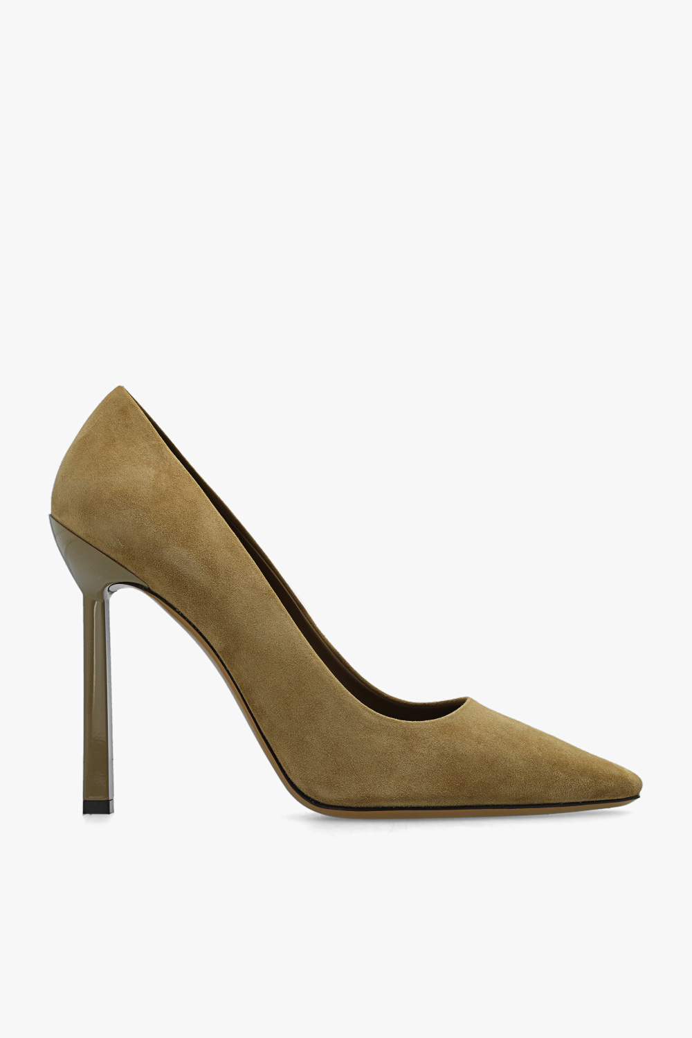 Olive 2025 suede pumps